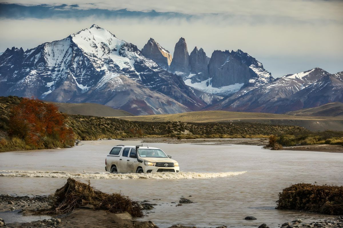 Torres del Paine seen from Awasi Patagonia